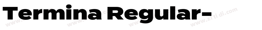 Termina Regular字体转换